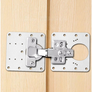 Cabinet door repair plate hinge fixing plate kitchen cabinet furniture hinge installation repair plate stainless steel hinge piece