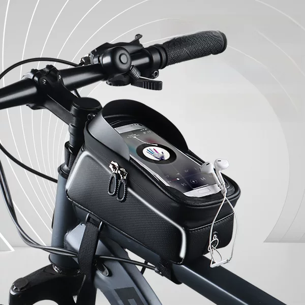 New bicycle bag mountain bag cycling bag front beam bag mobile phone touch screen waterproof storage bag takeaway staff accessories