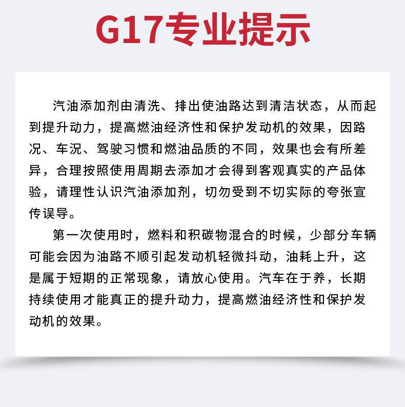 Bafu G17 Gasoline Cleaner, Automotive Fuel Additive, Removes Carbon Deposits in the Engine Oil Circuit, Cleans Exhaust Gas