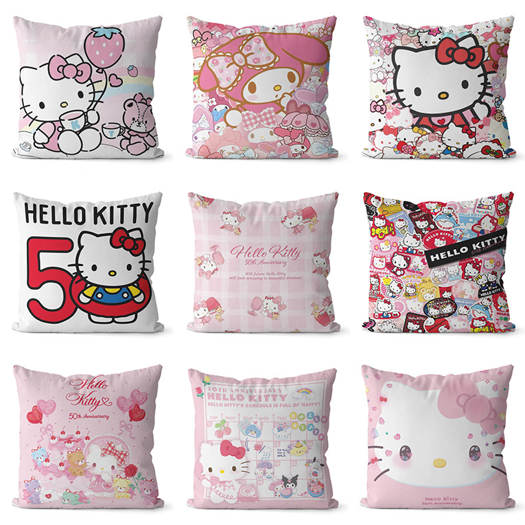 Sanrio hello kitty hello kitty pillow cute melody pink sofa decoration waist pillow cushion