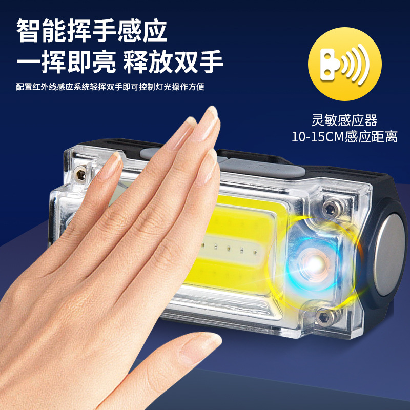 Nuevo faro Venta caliente km de largo alcance lámpara de inspección de inducción automática Super resistencia diseño ligero Lámpara de trabajo al aire libre