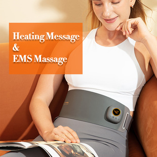 Ems Abdominal Muscle Massage Belt, Abdominal Fitness Instrument, Fitness Equipment, Fat Removal Machine, Lazy Fitness Hot Compress, Waist and Abdomen Protection, Cold and Abdominal Tightening Machine