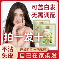 【袋髪専用】起爆袋泡染毛剤植物染毛剤カバー白髪家庭用泡染毛育成