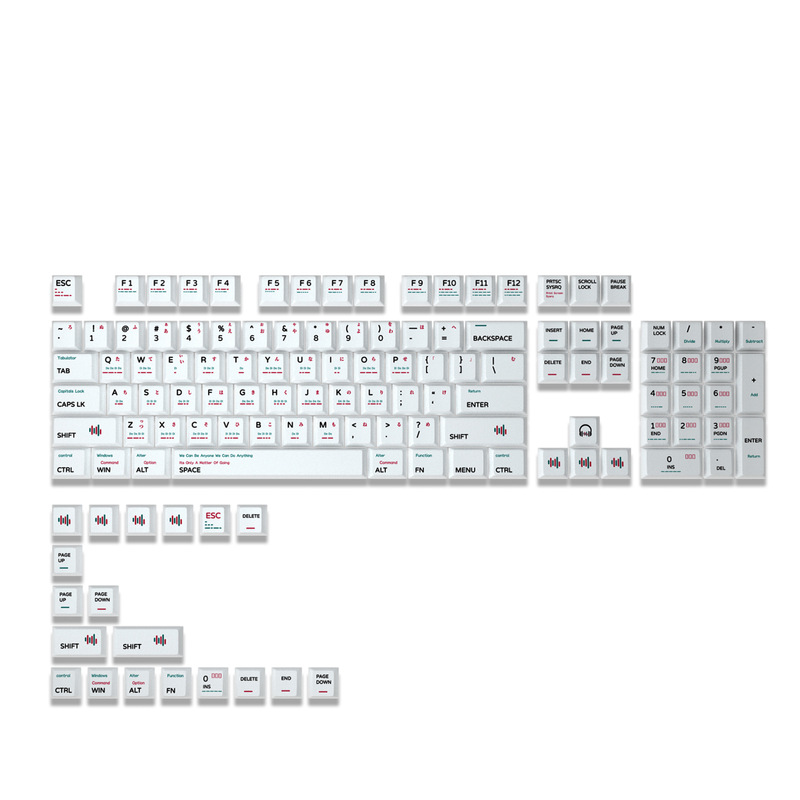スポット卸売オリジナルオリジナル高品質PBT五面昇華キーキャップ越境Amazon eスポーツオリジナルデザイン|undefined