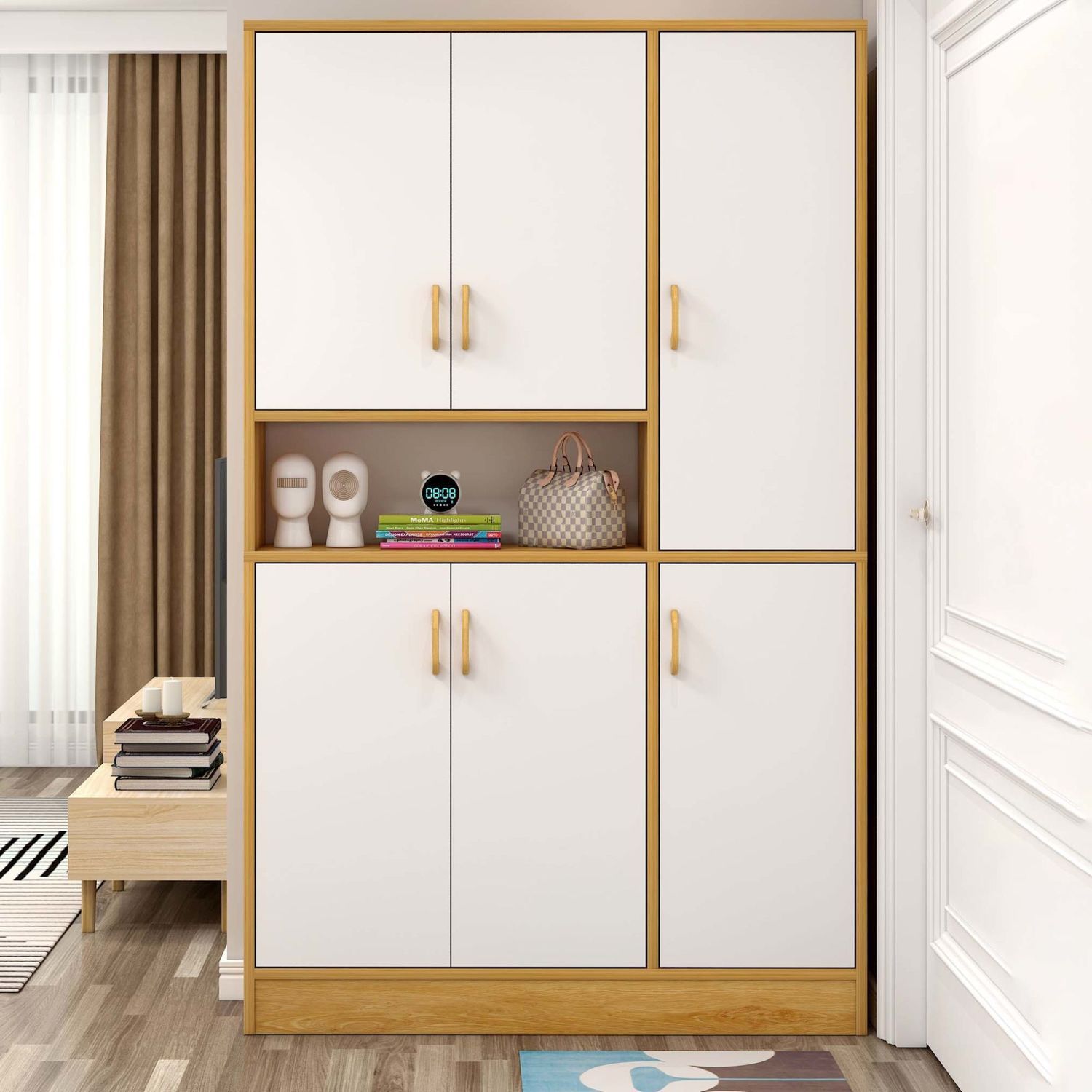 2025新款防尘鞋柜家用大容量玄关柜简约大气现代门口经济型储物柜