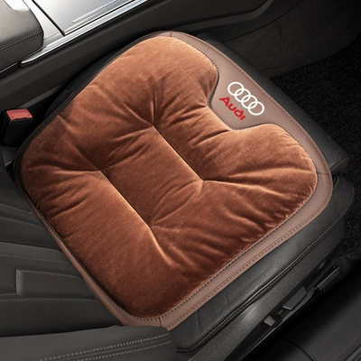 Suitable for Audi Seat cushion, seat cover - flannel-chestnut-brown-audi-front-row-1-piece