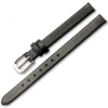 Black watch strap, silver needle