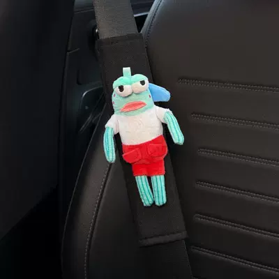 Protective Covers Anti-Wear Car Interior | Seat belt shoulder pad - cool-fish-black-shoulder-pads-standard