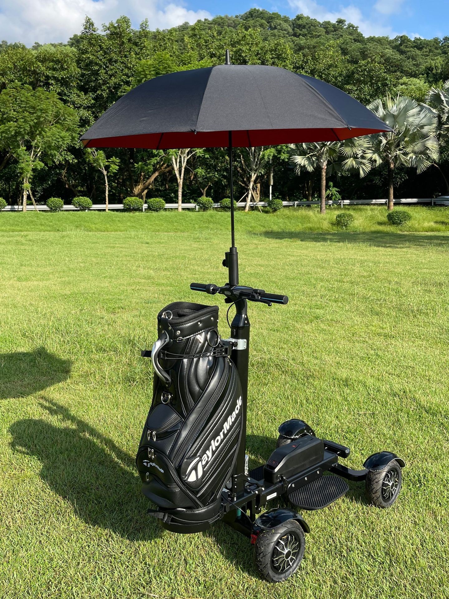 Retuol Four-Wheel Electric Golf Cart Scooter Foldableable and Detachable for 18 Holes Drop Shipping