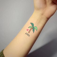 Colorful tattoo sticker waterproof women long-lasting semi-permanent arm animal simulation personalized niche high-end sticker