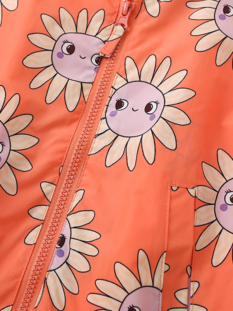 Malwee niñas abrigo abrigo otoño y invierno nuevo estilo europeo y americano ropa infantil con cremallera encapuchada ropa infantil de manga larga