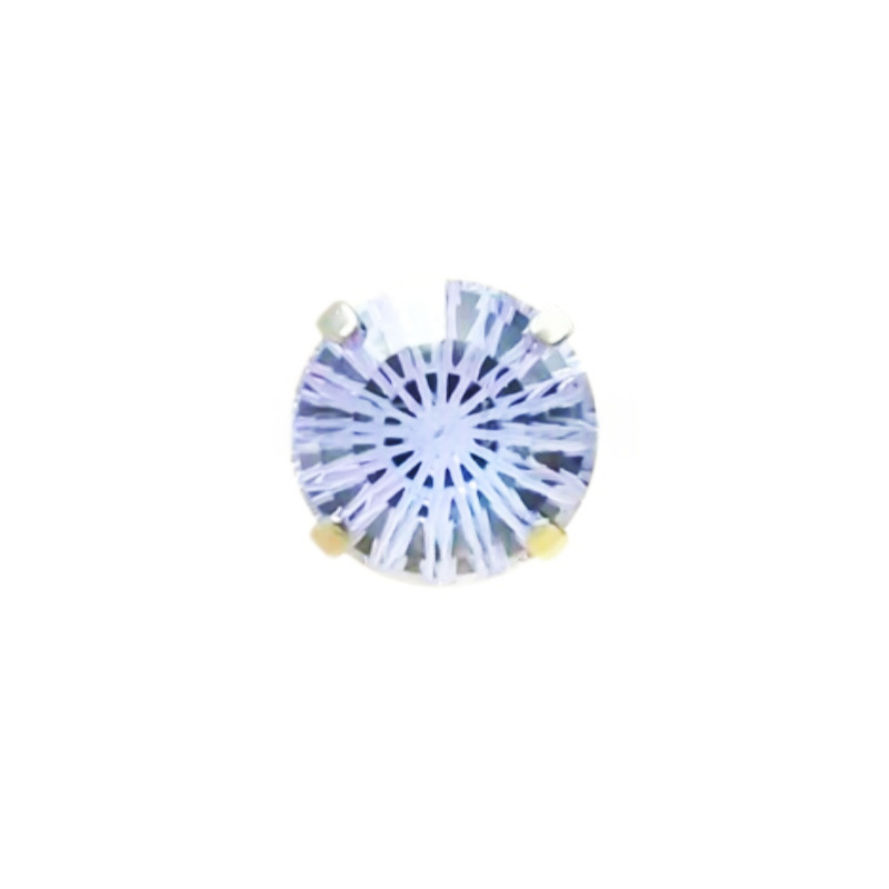 G23 Titanium Alloy Ferris Wheel Zirconia Stone Ear Studs - F136 Internal Thread Cartilage Piercing Studs 0.9 Thread Replacement Head detail image 10