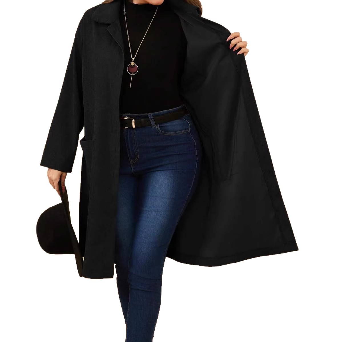 2026 Plus Size Women's Woolen Coat: Fashionable, Stylish, Warm, And Wholesale Outerwear_ecoleips.com