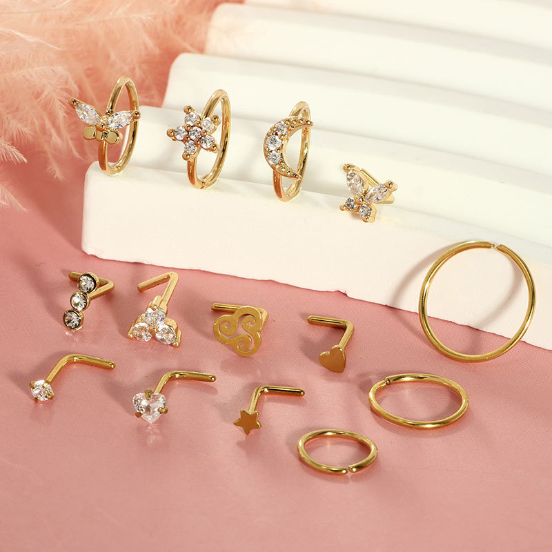 Labret piercing jewelry detail image