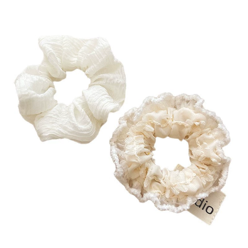 Эластичная милая резинка для волос, аксессуар для волос, кружевное платье