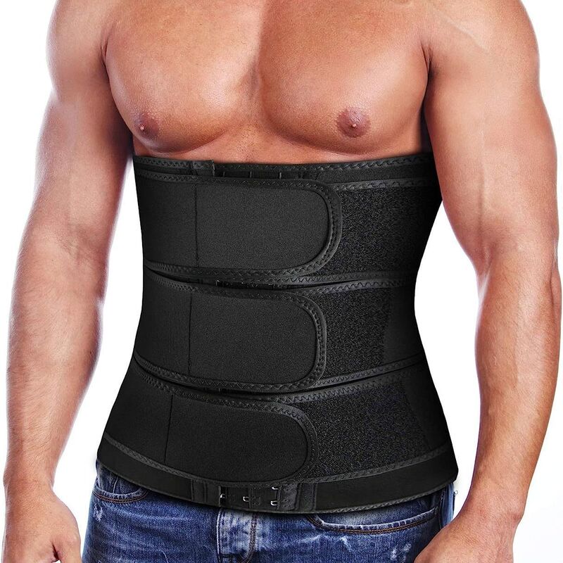 Factory wholesale belly shaping three breasted Velcro corset belt slimming body shaping European and American sports high waist belly shaping belt
