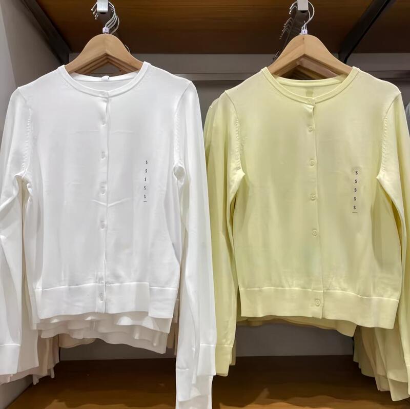 Foreign Trade 199 Women's Modal Cotton Blended Pure Color Round Neck Knitwear Long-Sleeved Air-Conditioning Knitwear 465484