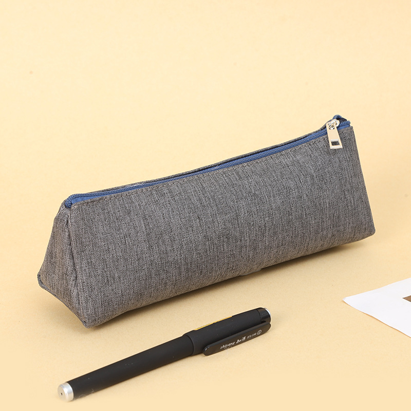 Fábrica al por mayor LOGO estudiante caja de papelería bolsa de papelería de gran capacidad multifuncional lienzo bolsas de lápiz sin envío