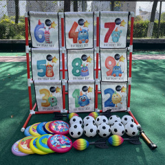 九宮格サッカー門幼稚園アウトドアスポーツ訓練器材子供投げダーツ趣味運動会道具