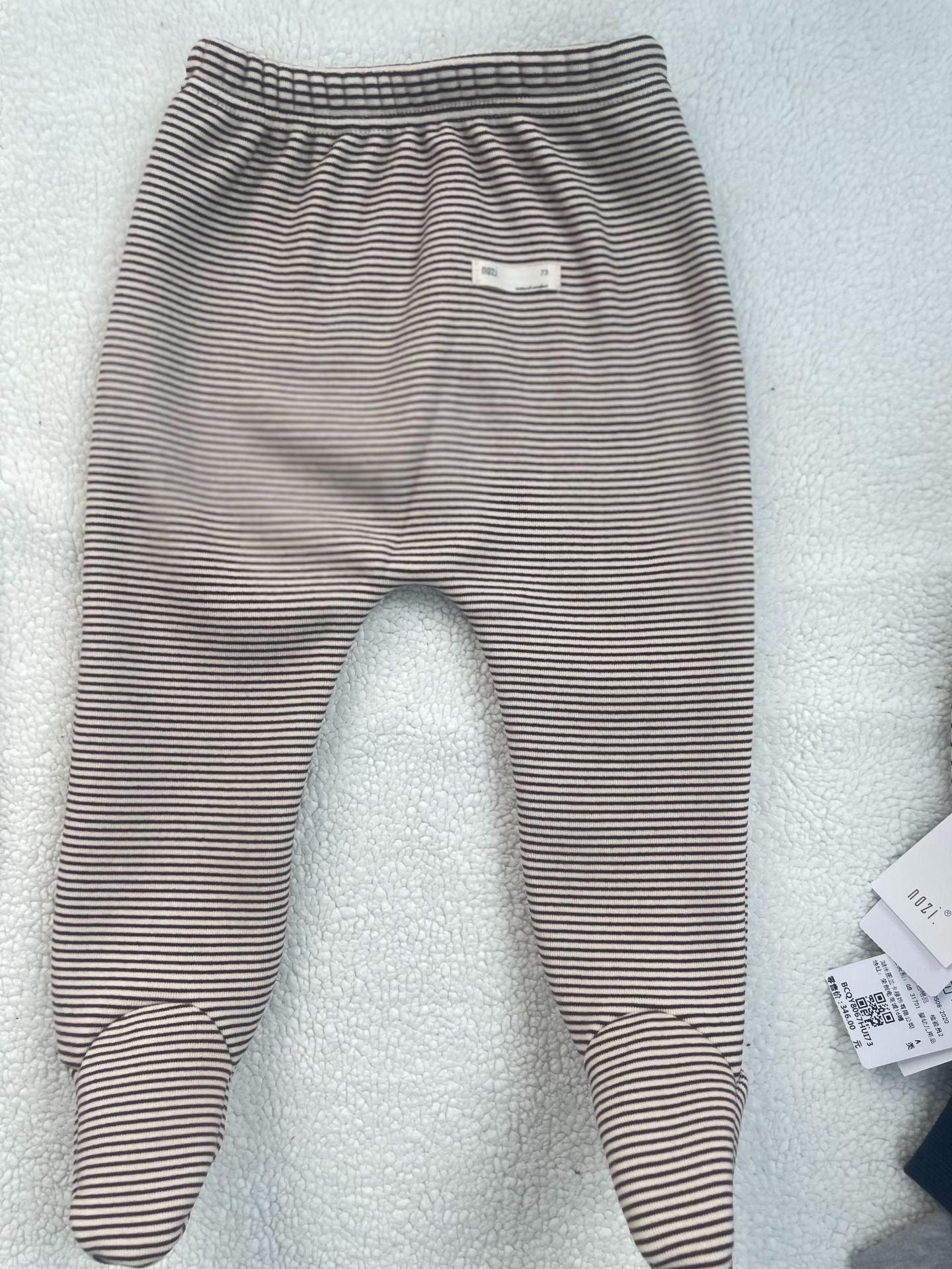 Niños y niñas ropa de invierno Bebé salida ropa de estilo coreano ropa de los niños bebé rayas paso-en lana-forrado Fondo pantyhose