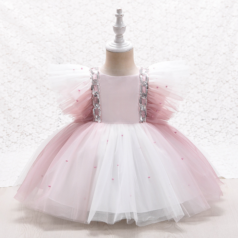 Cross-border Dress Girls One Year Old Pr...