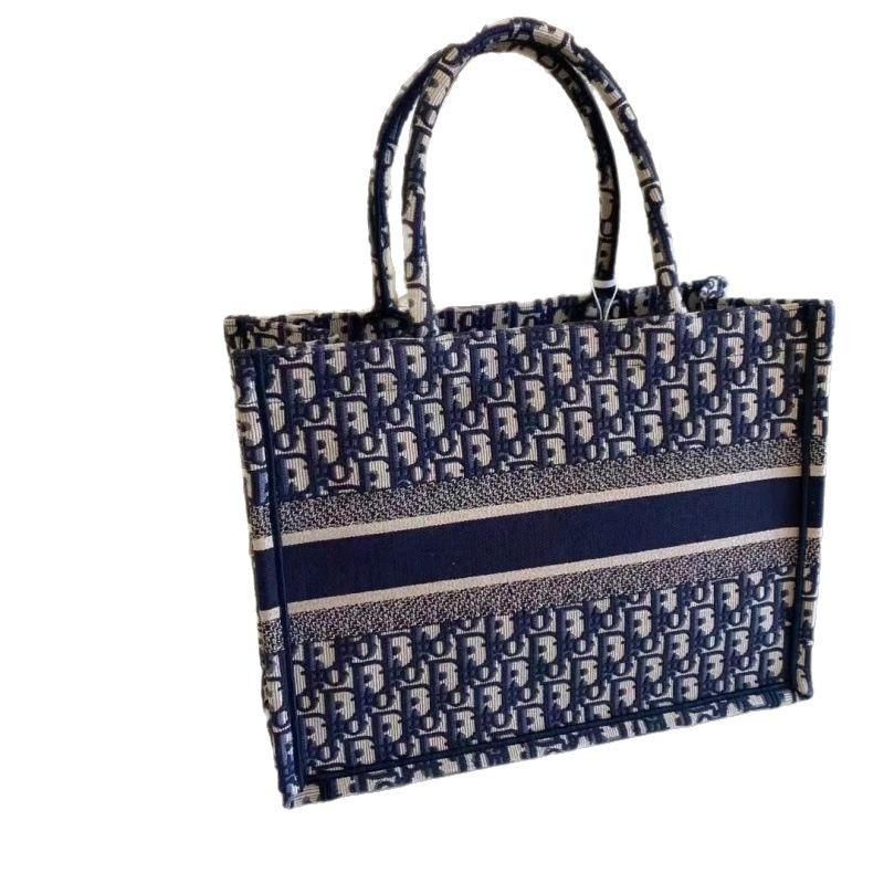 Bolsa de compras de gran capacidad de celebridades de Internet 2024 nuevo bolso portátil de un solo hombro de lona presbiteriana bolso femenino de lujo ligero de nicho