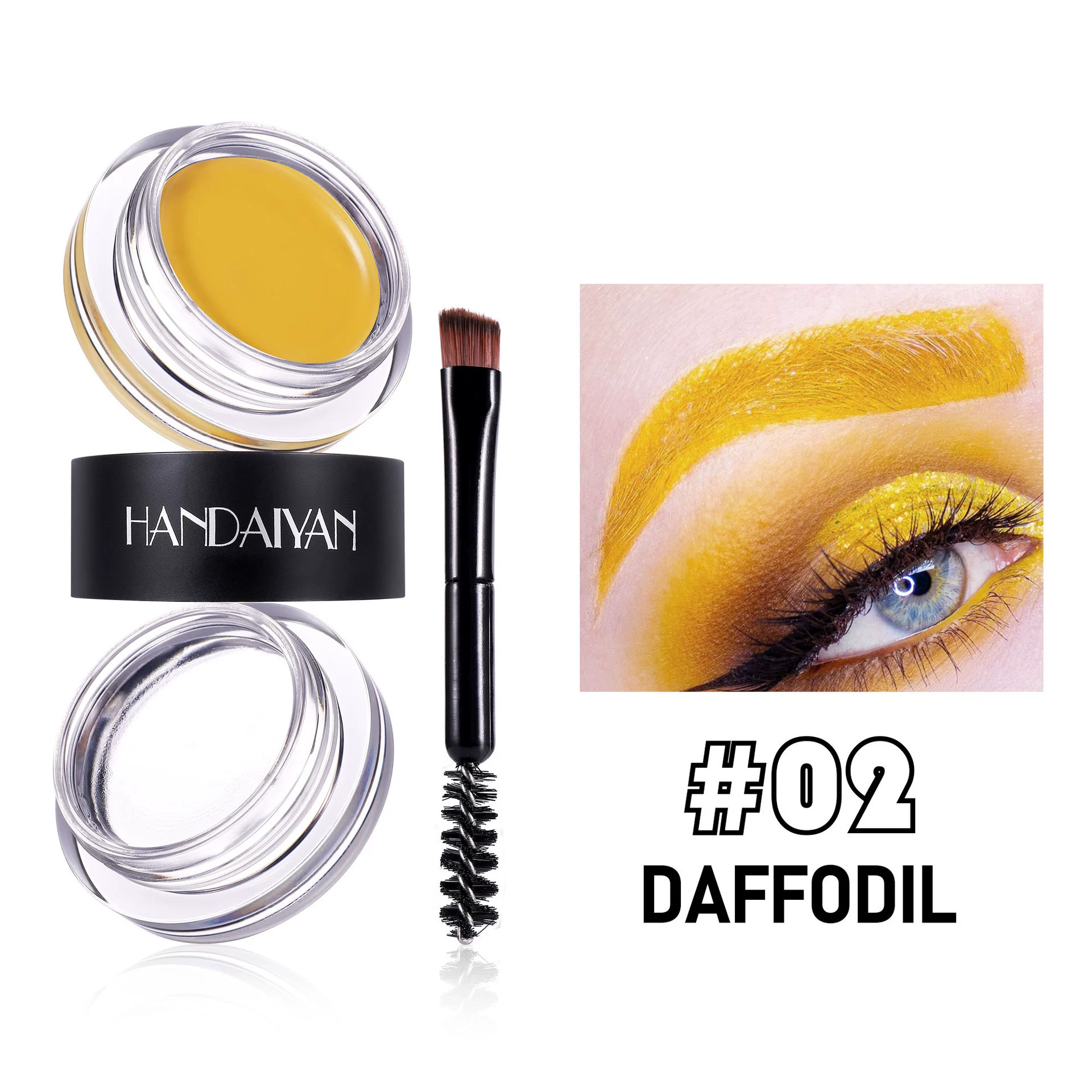 (Cross-border trading), waterproof eyebrow dye, new collection, 2 in 1, 8 colors
