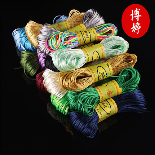 7th line 20 meters Chinese knot weaving material Taiwan line solid DIY handmade weaving bracelet rope braided rope material 