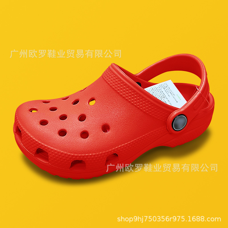 Cruz de zapatos de agujero para niños estrellas clásicas suelas blandas sandalias de playa zapatillas al por mayor