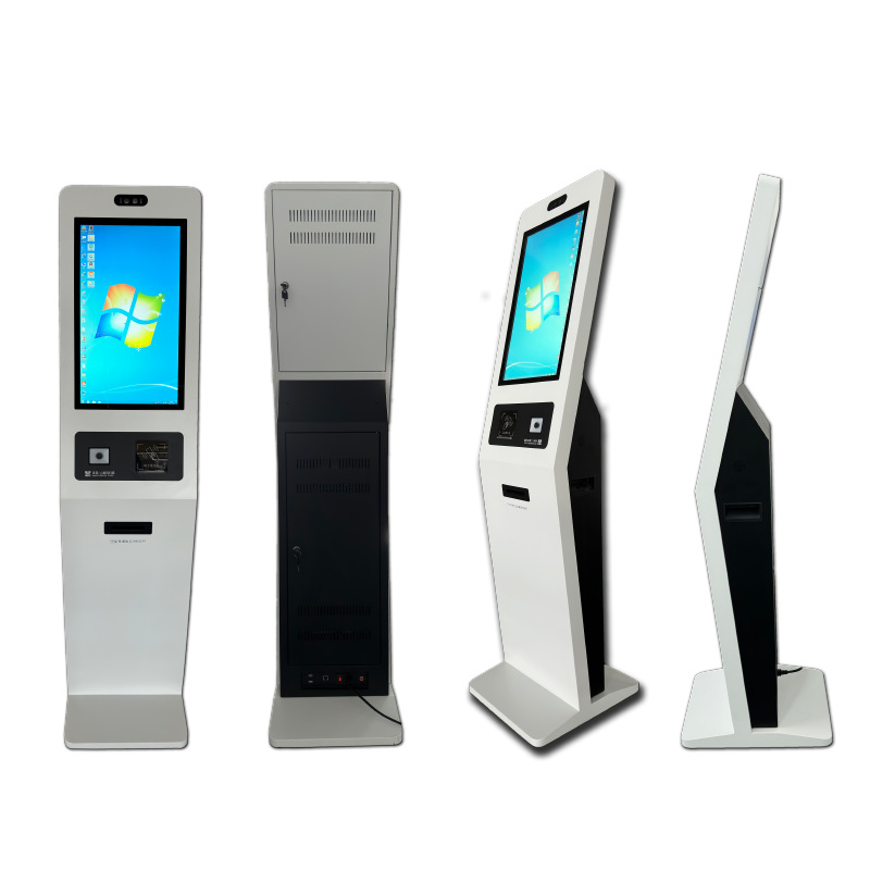 21,5 pulgadas de autoservicio de inicio de sesión y registro de cola de número de Recogida inteligente todo en una máquina LCD táctil terminal de servicio