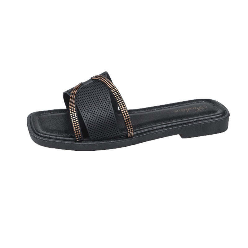 Damen Pantoletten Für Den Strand Mit Flacher Sohle Für Sommer_voghion.com