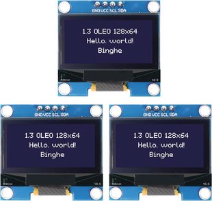 1.3" Oled I2C Display Module Binghe 3 Pieces 1.3 Zoll Le