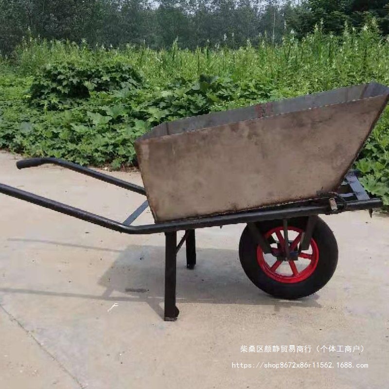 独轮车翻斗车平板车焊接小车独轮手推车运沙车双轮小推车推货车