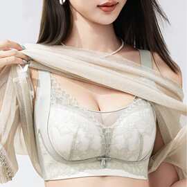 婷婷3748#精美蕾丝文胸手掌杯34-40中厚B杯聚拢高侧收尾货内衣特