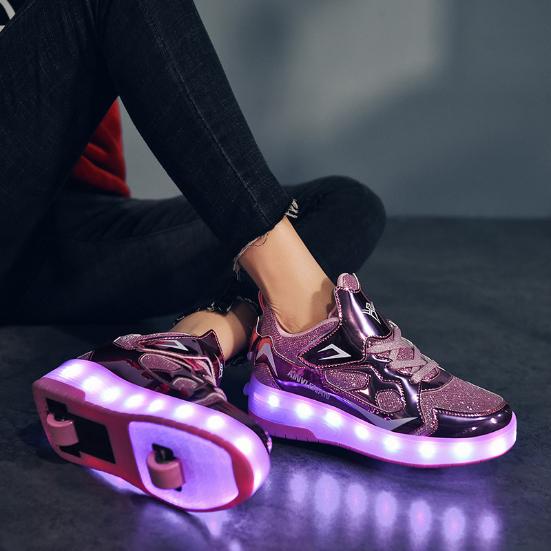 Heelys Shoes for Boys, Automatic Two-Wheel Kidsren's Flying Shoes for Students, Retractable Girls' Roller Shoes, Walking Sneakers Heelys Shoes for Boys, Automatic Two-Wheel Kidsren's Flying Shoes for Students, Retractable Girls' Roller Shoes, Walking Sneakers
