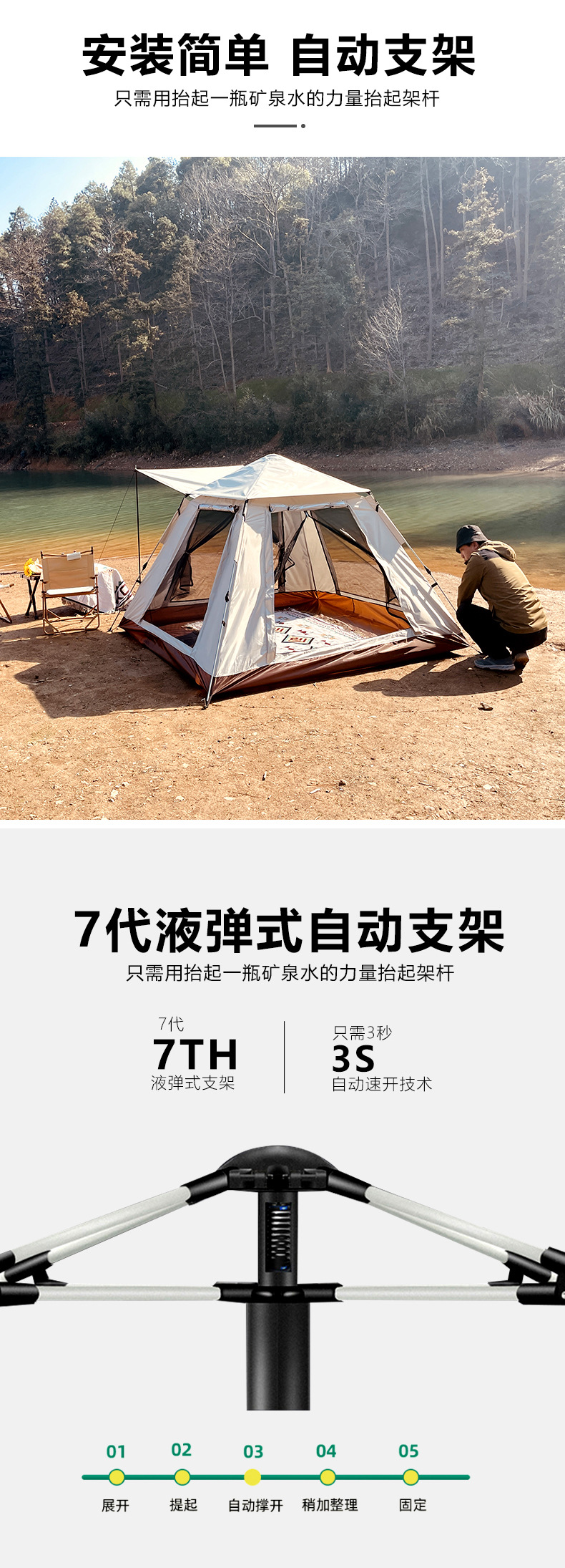 Outdoor Folding Portable Sporting Goods Tent Road Camp Tent Tourist Tent Camping Tent Outdoor Fishing Tent