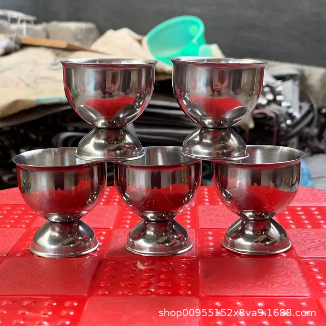 厂家直销 蛋托座厨房小工具不锈钢鸡蛋杯托 早餐小工具餐厅盛蛋器