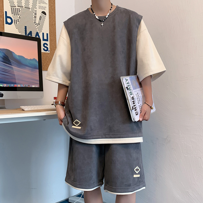 Conjunto Deportivo de Playera y Shorts para Hombre y Mujer, Poliéster, para Uso Casual
