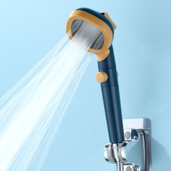 New square pressurized shower head powerful pressurized rain shower head bathroom pressurized handheld filter bath single head