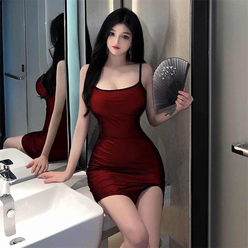 Base dress, pijama, hip-accented, tight, lifting effect