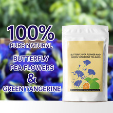 羳רButterfly Pea Flower and Green Tangering tea