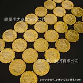 厂价直销1878年-1921年美国摩根镀金币外国复制镀金纪念币