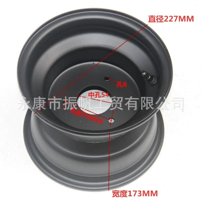 Motorcycle wheel hub – Hub 18X9.50-8 Go-Kart Tire - 18x950-8-black-3-hole-wheel-hub