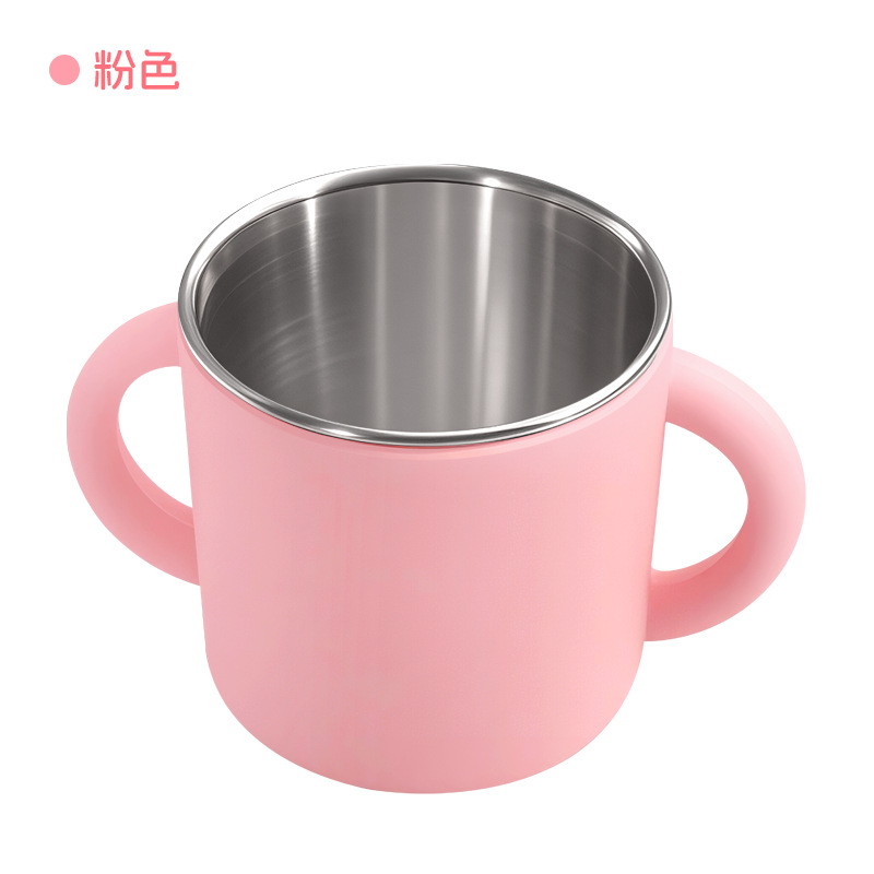 Pink (stainless steel double ear cup)