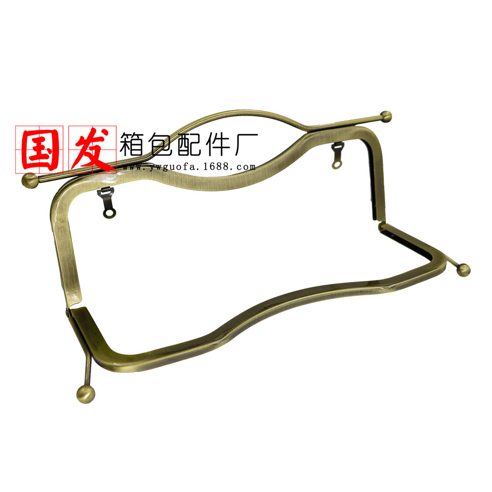 Sin agujeros de tornillo en stock: 27CM lisos sin agujeros labios oro labios mano de labio bolsa de gran tamaño