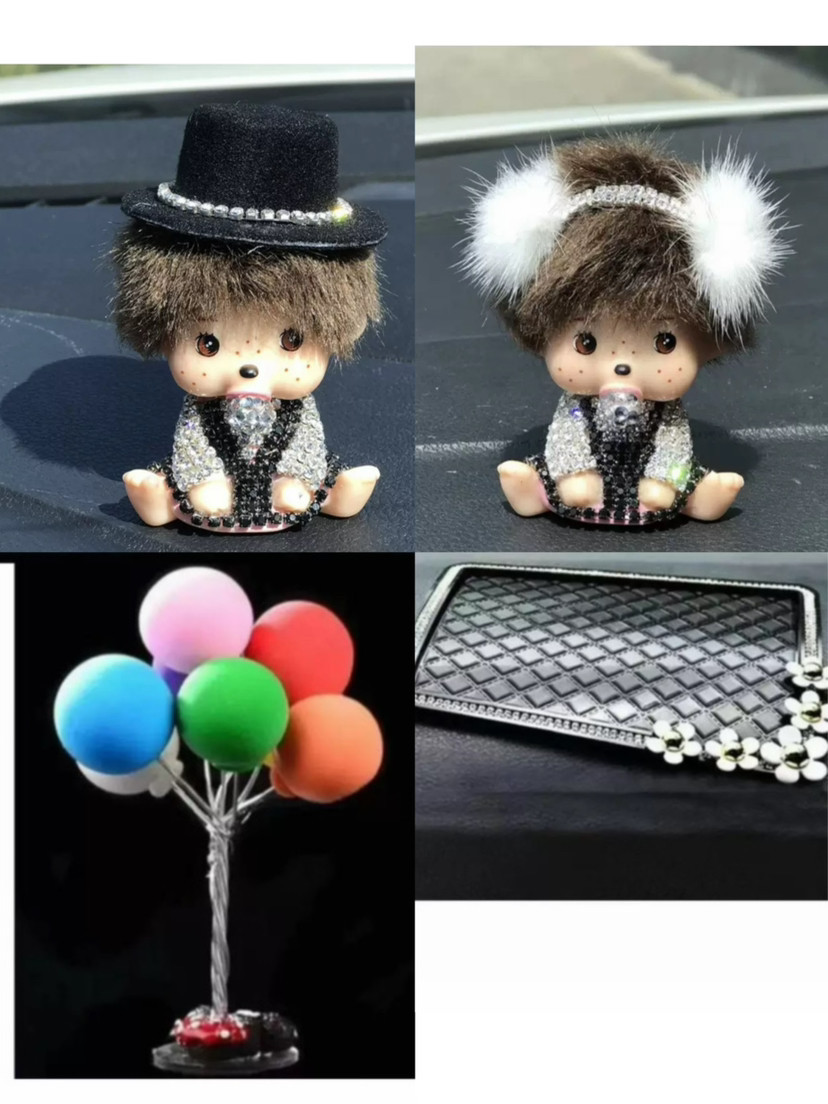 Corona modelo de automóvil adornos de automóvil almohadilla de plumas accesorios de automóvil adornos de automóvil decoración de automóvil en línea para chicas