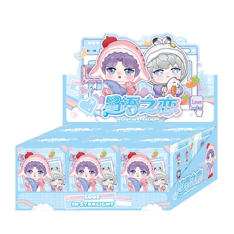 新作周辺グッズ「星語の恋」ブラインドボックス、恋と星空のかわいい卓上飾り、漫画フィギュア、子供向けおもちゃ卸売|undefined