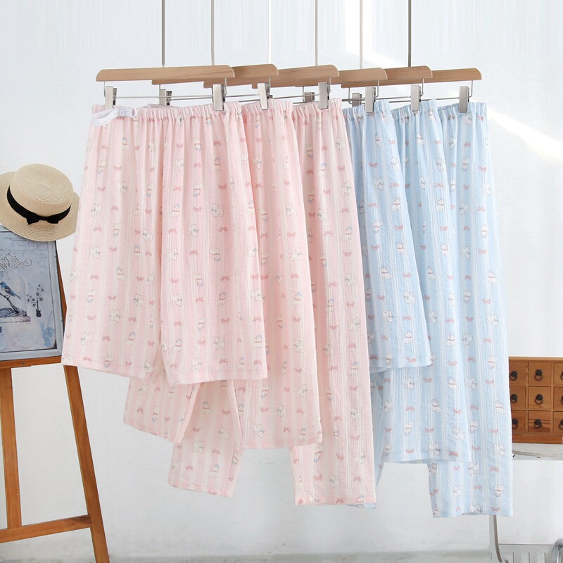 Pregnant Women's Adjustable Pajama Pants Cotton Crepe Cartoon Spring and Summer Trousers Pregnant Period Home Pants Trousers Pregnant Women's Adjustable Pajama Pants Cotton Crepe Cartoon Spring and Summer Trousers Pregnant Period Home Pants Trousers