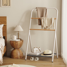 床头衣架落地卧室内客厅沙发边宿舍挂隔夜衣服多功能收纳置物架子