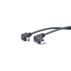 安卓手机Type-c公对mini5p公弯头适用佳能相机图片读取otg对拷线